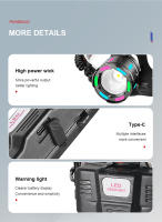 Linterna Frontal Recargable 800W Potencia Alta Impermeable Para Trabajo Al Aire Libre Luz De Noche Fluorescente 18650 Para Camping Pesca Senderismo Escalada - details 15