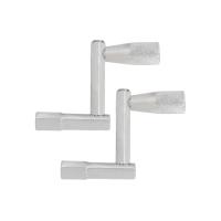 2Pcs Llave De Jazz Z Tipo Para Batería De Tambor Universal Accesorios De Percusión Diseño Espiral Metal Color Plateado - details 6