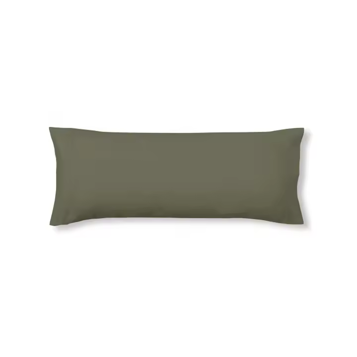 BL Belum Funda de Almohada 100% Algodón Liso Verde Militar - 1