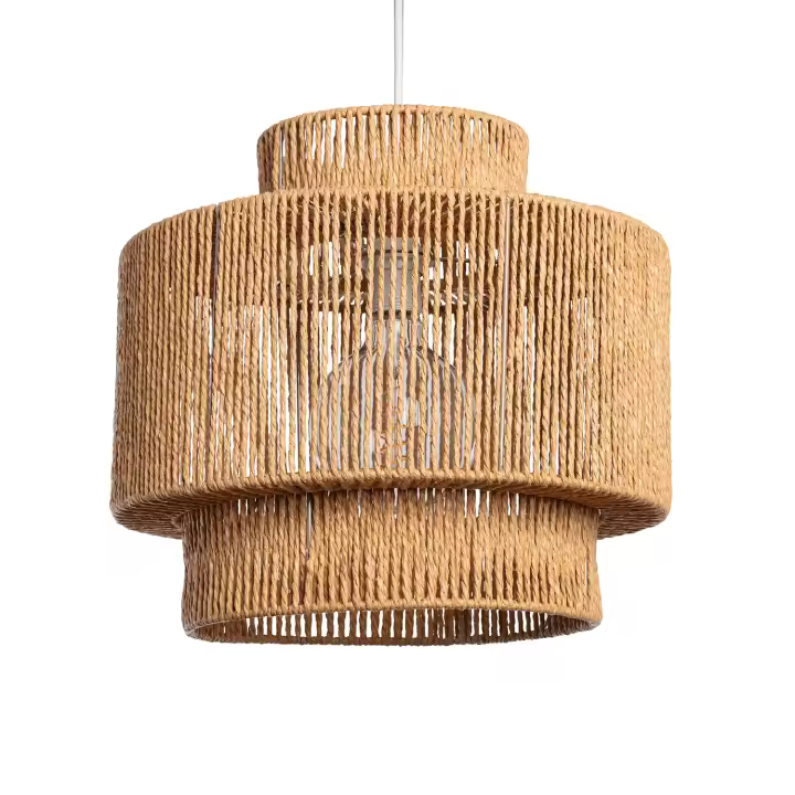 Ledkia Lámpara Colgante Papel Trenzado Neka ILUZZIA - Diseño Único y Elegante con Acabados de Calidad - 1