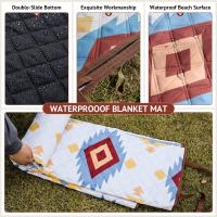 Manta de picnic impermeable,200x200 cm, Tapete de picnics at Aire Libre, Tapete de Playa con ASA de Transporte - details 2