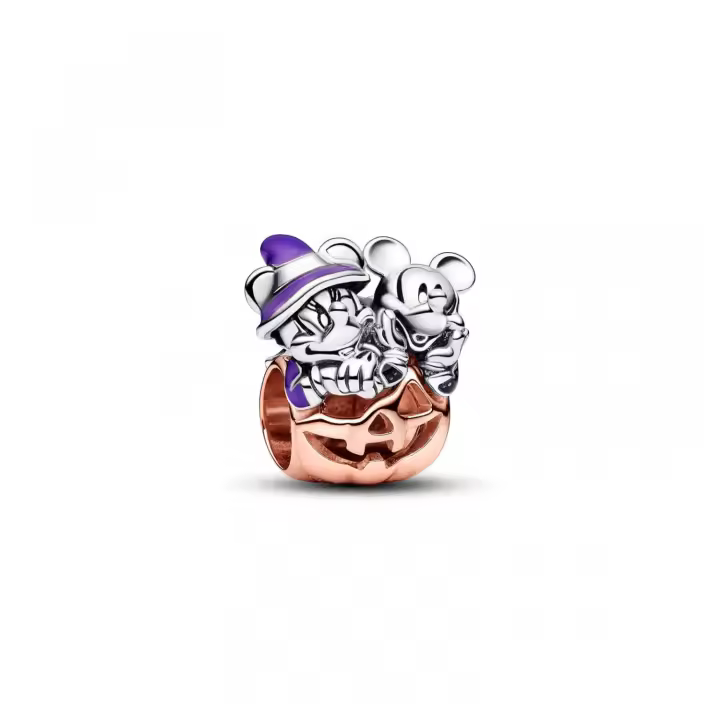 Charm Pandora Moments Calabaza Halloween Mickey y Minnie Mouse - 1