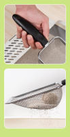 Shovel De Arena Para Gatos Pequeño Agujero Colgante Herramienta De Limpieza Para Mascotas Acero Inoxidable Scooper Para Tazón De Arena Para Gatos Y Gatitos - details 10
