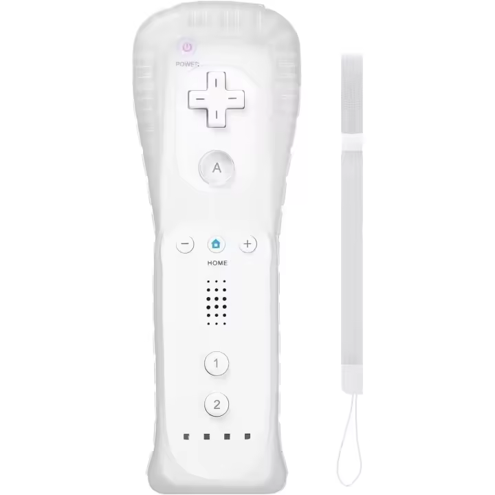 Mando inalámbrico para Nintendo Wii, mandos de videojuegos para Wii U, mando de juego remoto reemplazable con funda de silicona y correa de muñeca. - 1