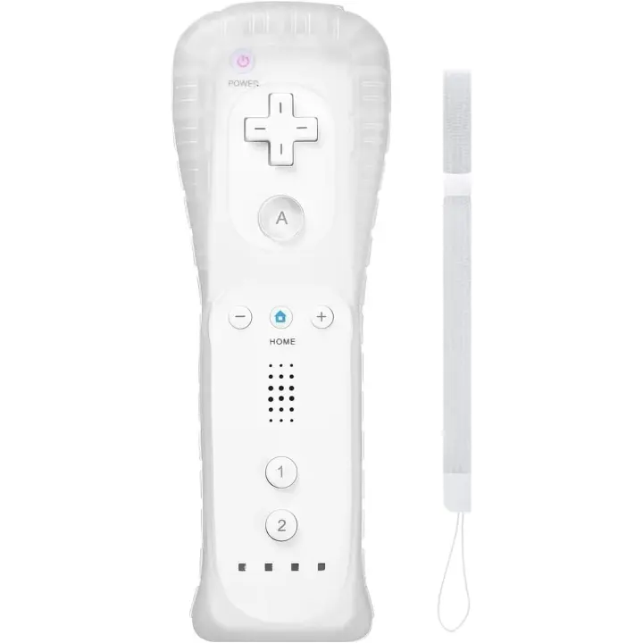 Mando inalámbrico para Nintendo Wii, mandos de videojuegos para Wii U, mando de juego remoto reemplazable con funda de silicona y correa de muñeca. - 1