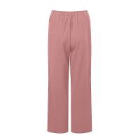 Pantalones Largos De Algodón Y Lino Para Mujer Primavera 2024 Negro Con Bolsillos Y Botones Estilo Casual Elegante Moda Nueva - details 8