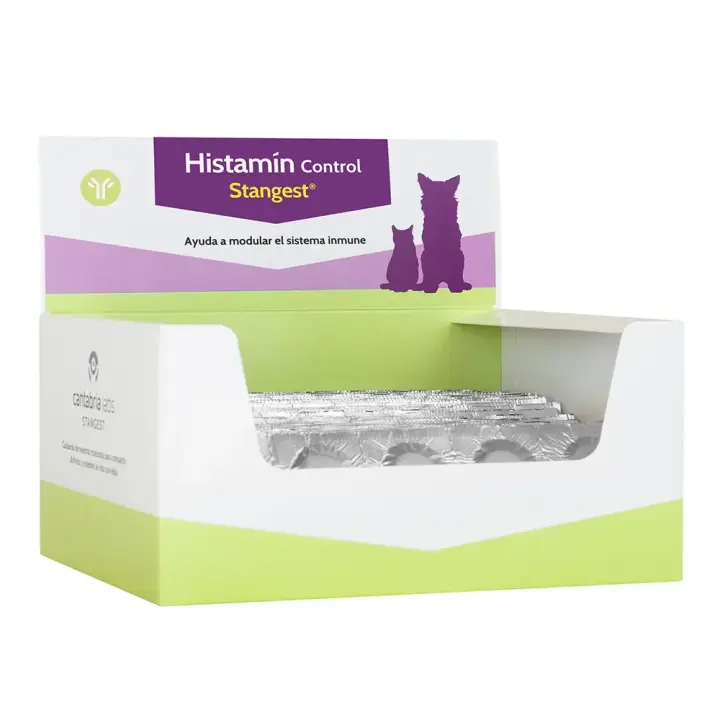 Histamin Control 120 comprimidos en blíster suplemento para el alivio de los síntomas de las alergias de perros y gatos Stangest - 1