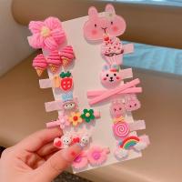 Juego De 14 Clips De Pelo Para Bebé Niña Clips De Silicona Suave Estilo De Moda Clips De Pico De Pato Clips Laterales Dulces Y Tiernos Accesorios Para El Cabello - details 3