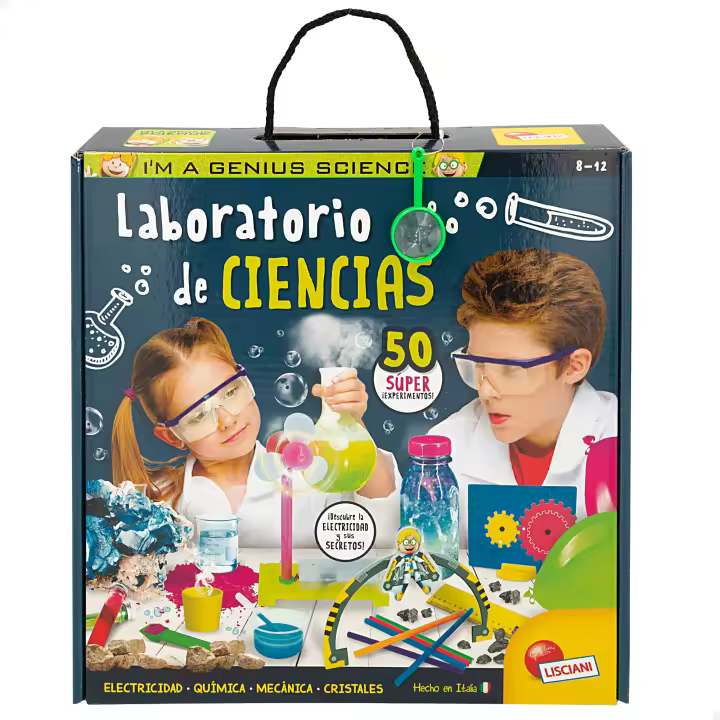 Laboratorio Lisciani I'm A Genius 50 experimentos científicos para niños. Regalos y juguetes de ciencia infantiles +8 años - 1