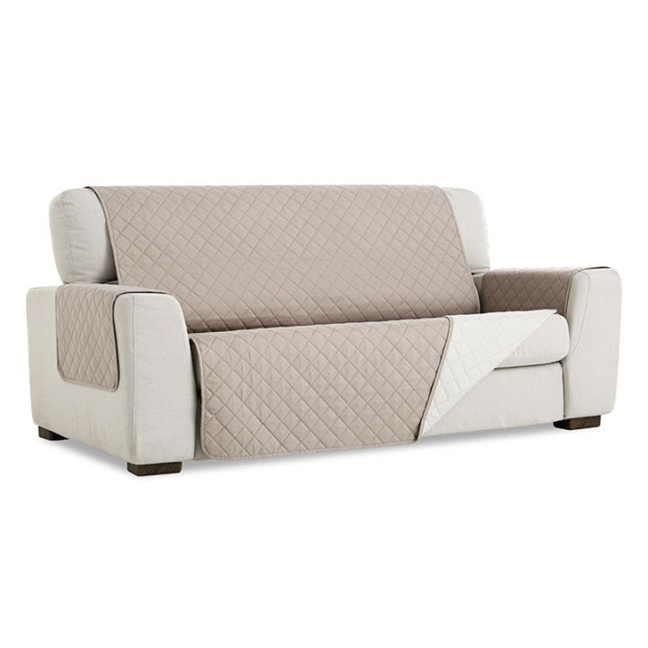 Martina Home Copridivano Riverside Per Divano A 2 Posti 130x210 Cm - Tessuto Marrone 50% Cotone 50% Poliestere - Prodotto In Spagna