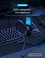 Micrófono Profesional Para Juegos De Computadora Condensador USB Para Streaming En Vivo Podcast Estudio Micrófono Karaoke Kit De Microfonos Para PC Y Portátil - details 0