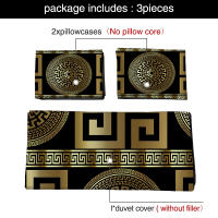 Set De Cama Europeo 3 Piezas Funda De Edredón Y 2 Fundas De Almohada Estilo Digital Impreso Para Todas Las Estaciones Decoración Del Hogar - details 1