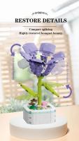 Juego De Bloques De Construcción De Bouquet De Flores Simulación ( Girasol Rosa Tulipán) Juguete Para Mujeres Decoración De Escritorio Romántica Regalos Para Niñas - details 10