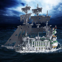 Bloques De Construcción Creativos Del Pirata Caribeño El Dutchman Flotante 1573 Piezas Juguete De Mini Bloques Para Niños Regalo Ideal Para Edad 6-12 Años - details 3