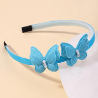 Diadema De Mariposa Exquisita Con Perlas Simuladas Para Niñas Accesorio Lindo Para El Día Diadema De Cabello Para Niñas Decorativa Para Todas Las Estaciones - details 16