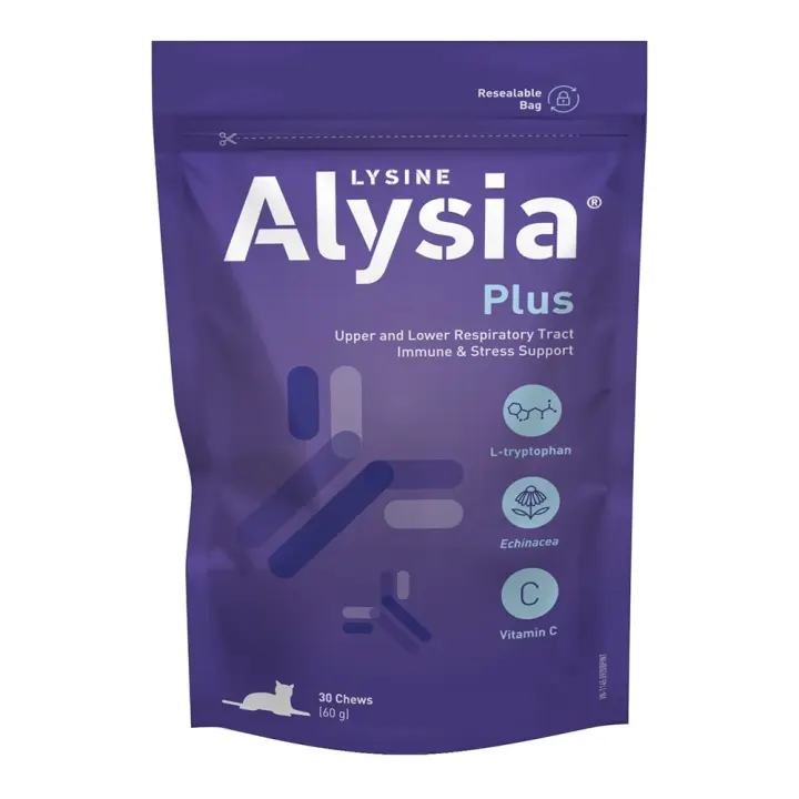 ALYSIA® Plus 30 chews Vetnova suplemento inmunitario y respiratorio que ayuda a mantener la calma y el bienestar de los gatos - 1