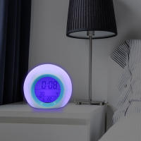 Reloj De Alarma Para Niños LED Digital 12/24H Sin Batería Reloj De Noche Para Dormitorio Con Temperatura Decoración De Habitación - details 4