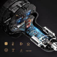 Transmisor FM Para Coche GC16 Modulador Inalámbrico Bluetooth Con Reproductor MP3 USB Doble Cargador Rápido QC3.0 Y Función Handsfree - details 13