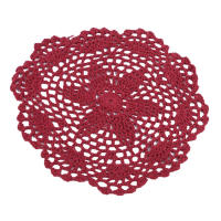Mantelillo Redondo De 20cm Para Mesa De Navidad Hecho a Mano Con Lámina De Taza De Té Y Café Manteles De Algodón Y Poliéster Estilo Moderno - details 10