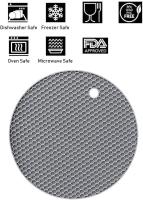 Salvamanteles de silicona de 4 piezas, albrilla antideslizante de silicona para olas, resistente al calor, para aislamiento - details 2