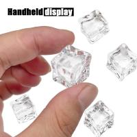 Cubos De Hielo Falsos Reutilizables De Acrílico Translúcidos Para Fotografía Accesorios De Decoración Tamaños Disponibles 1.7/2/2.5/3 Cm Pack De 25 - details 2