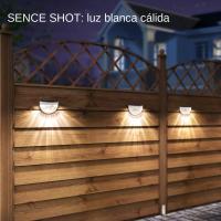 Luces Solares LED Para Valla Exterior Impermeables Luz De Pared Para Jardín Camino Y Terraza Decorativas Material ABS Fuente De Energía Solar - details 6