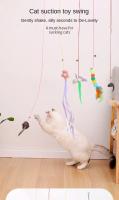 Juguete Para Gatos 7pcs Aleatorio Con Disco Colgante Adhesivo Y Cordón Elástico Telescopio Para Divertir a Los Gatos Accesorios Para Gatos - details 1