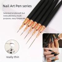 Set De 5 Pinceles Para Uñas Nail Art Liner Cuchillas Extensas Para Dibujar Profesionalmente Material Plástico - details 9