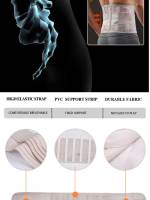 Soporte Para Cintura JINGBA Entrenador De Corporalidad Protección Lumbar Deportiva Faja De Sudoración Fitness Para Hombre - details 3