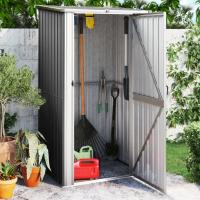 vidaXL Cobertizo de Jardín Acero Galvanizado Almacenamiento Armario Color Gris,  Verde,  Antracita y mas - details 2