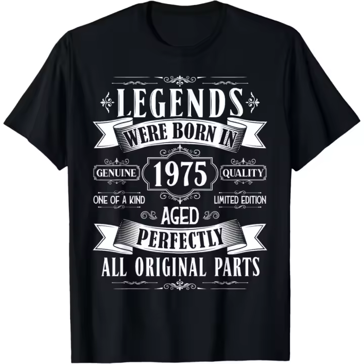 Camiseta de Manga Corta, 100% Algodón, Ropa Unisex para Hombres y Mujeres en 5 Tallas, Camiseta Negra, Cuello redondo con estampado. - 1