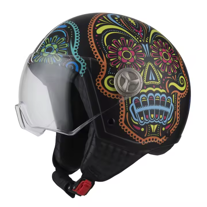 Casco de Moto Minijet Zeta 2 NZI - Clásico Moderno, Confortable, Ligero - 1