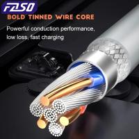 Cable De Carga Rápida Tipo C FASO 1-3PCS 10A 100W Para Samsung Huawei Xiaomi Redmi Cable De Datos USB C Material PVC - details 4