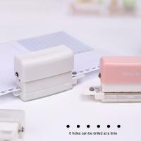 Pegatina De Papel Portátil Con 6 Agujeros Punzador Mini De 5.5mm Versátil Para Scrapbooking Y DIY Ideal Para Estudiantes Y Uso En La Oficina - details 1