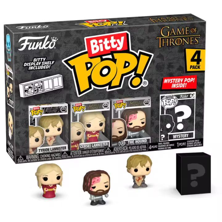 Blister 4 figuras Bitty POP Juego de Tronos TyrionFigura  Coleccionable - Idea de Regalo- Mercancia Oficial - Juguetes para Niños y Adultos - Movies Fans - Muñeco para Coleccionistas y Exposición - 1