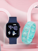 Reloj Inteligente Para Niños 2PCS Pulsera Deportiva Estilo Simple Y Moda Pantalla Táctil Regalo Para Chicos Y Chicas - details 6