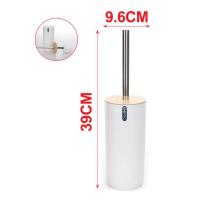 Set Accesorios Baño de Bambú Estilo nordico Blanco Dispensador Jabon,portacepillos ,Escobilla, Vaso para Enjuague ,Jabonera,Juego de 5 Piezas - details 5