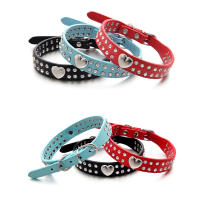 Collar De Moda Para Perro Corazón De Diamante En Cuero PU Collar De Fiesta Para Chihuahua Yorkie Decoración Para Gato Regalo De Suministros Para Mascotas - details 10