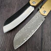 Cuchillo De Sobremesa Plegable De Supervivencia EDC Con Hoja Forzada Acero Inoxidable Para Carpintería Y Obras Manual New Forged Blade Folding EDC Survival Pocket Knife - details 2
