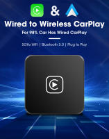 Adaptador De Auto Android Wireless CarPlay Para Sistema Linux Mini Bocina Para Carro Actualización OEM Venta Caliente 2024 - details 0