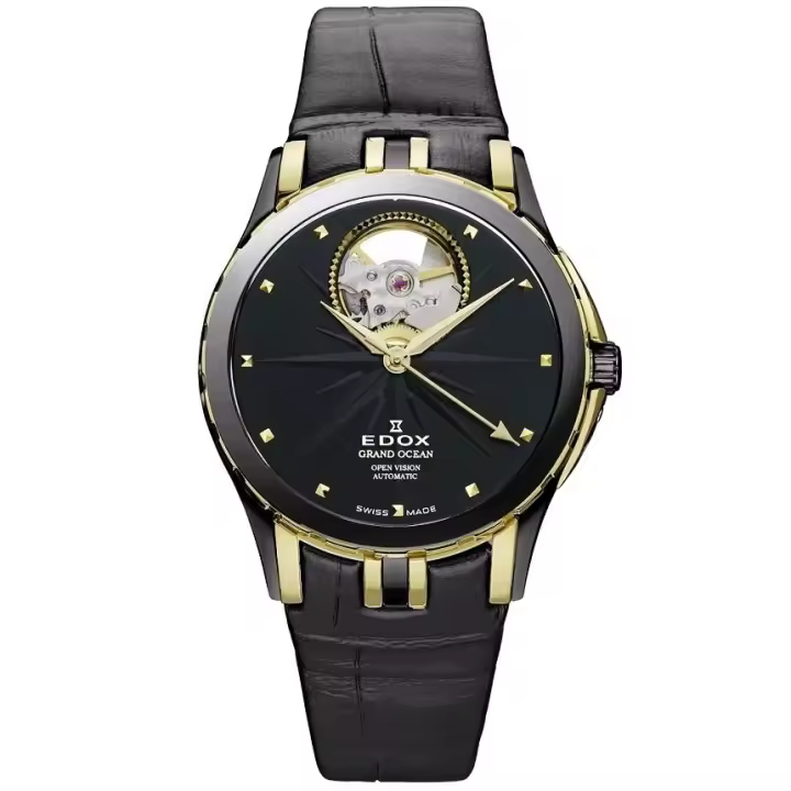 Reloj EDOX Swiss® Automatic Grand Ocean Open Heart 85012-357JN-NID - 1
