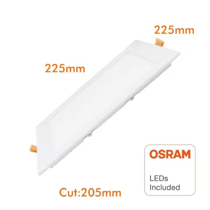 Placa Slim LED Cuadrada 20W - OSRAM CHIP DURIS E 2835 4000k - 1
