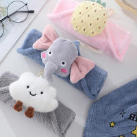 Toalla Cuadrada De Fleece Para Niños Coral Suave Y Gruesa Absorbente De Agua Con Dibujos Animados Colgante Para El Hogar - details 10