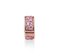 PANDORA - Clip de fijación de silicona elegante y brillante de color rosa, exquisito regalo de cumpleaños de alta gama para novia - details 0