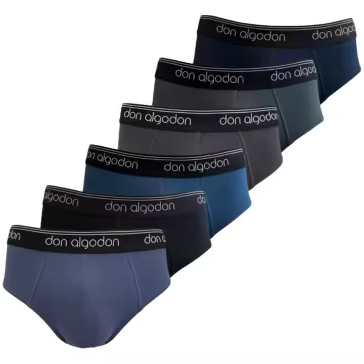 Don Algodon Pack 6 Slips Hombre Suaves | Transpirables y Resistentes - Máxima Comodidad y Suavidad - 1