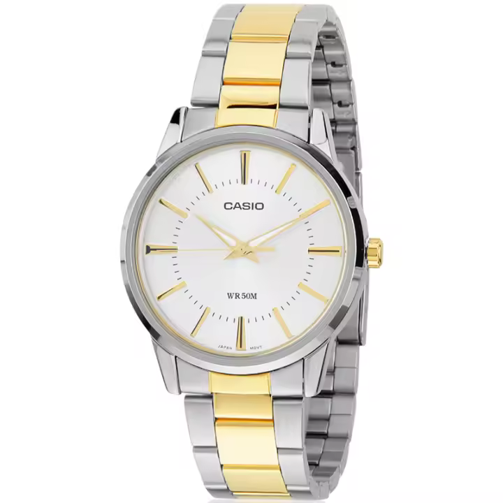 Casio Ltp-1303sg-7avdf  Reloj Para Para Mujer Bicolor. Esfera Plateada. - 1