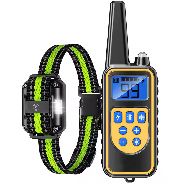 Collar De Entrenamiento Para Perros With Remote Y Antivolpes IPX7 Innovador De 3 Modos Eléctricos Para Entrenamiento Intliigente - 1