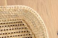 Cesta cama perros, gatos, mascotas - Cesta caña natural para animales pequeños, ovalada 37 x 26 cm - details 3