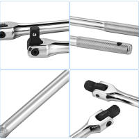 Llave De Fuerza Longitudinal 1/2'' Para Llaves De Torque 10'' 15'' 18'' Barra De Actividad Fuerte Mango De Dirección Reparación Herramienta Multifuncional De Acero Crimenesado Antideslizante - details 4