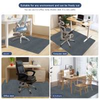 Tapete Para Silla De Oficina Keilymat 90x120cm Antideslizante Para Piso De Madera Sala De Estar Dormitorio Material Poliéster Geométrico - details 2